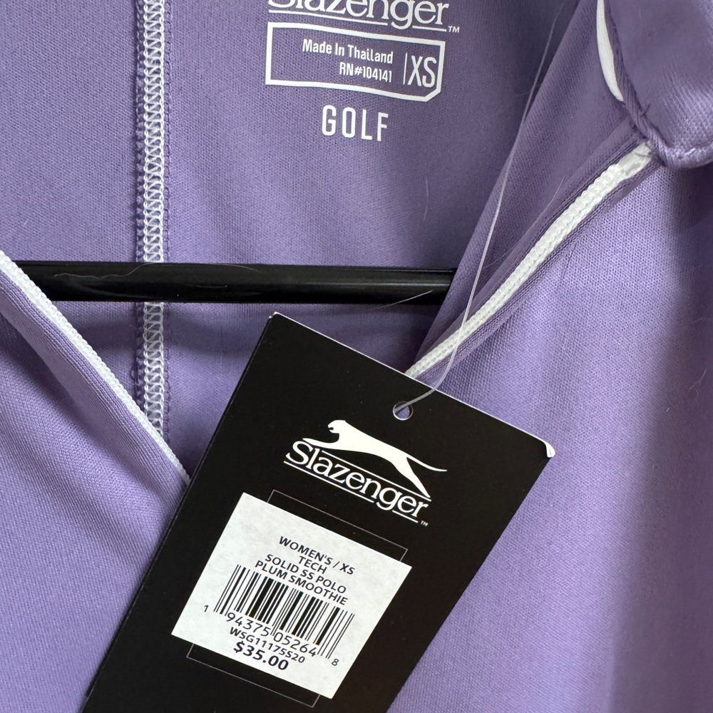 Slazenger Purple Polo Short Sleeve - Picture 2 of 2